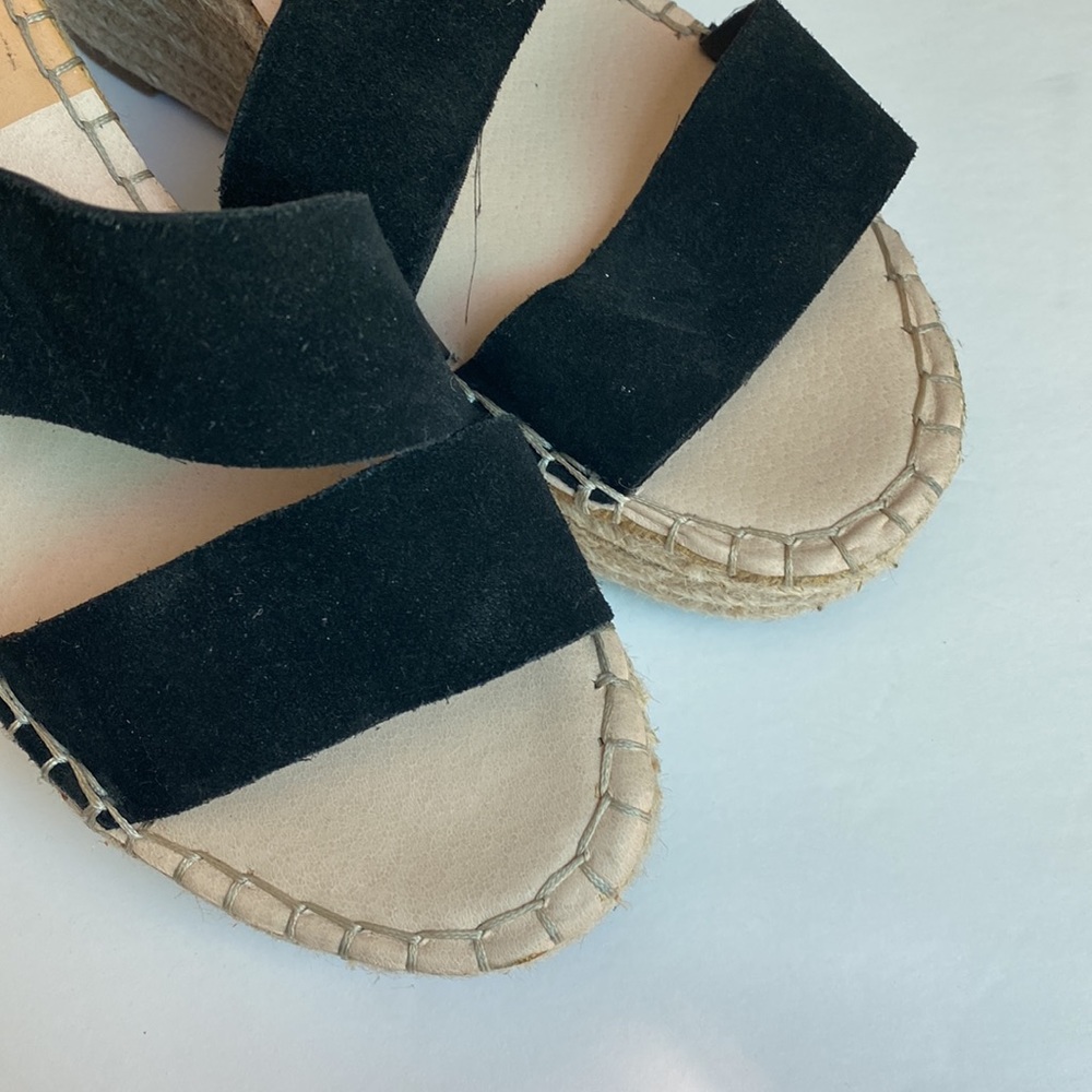 Dolce Vita Black and Tan Espadrille Sandals - Picture 5 of 8